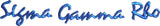Sigma Gamma Rho Small Script Iron-On Patch Set [Blue]