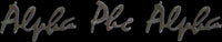 Alpha Phi Alpha Small Script Iron-On Patch Set [Black]