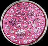 Crystal Single Snap Button [Pink]