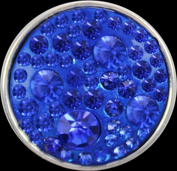 Crystal Single Snap Button [Blue]