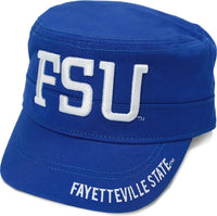 Big Boy Fayetteville State Broncos S145 Captains Cadet Cap [Royal Blue]