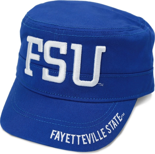 Big Boy Fayetteville State Broncos S145 Captains Cadet Cap [Royal Blue]