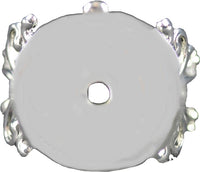 Single Button Receiver Adjustable Ring [Silver]