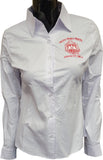 Buffalo Dallas Delta Sigma Theta Button Down Collar Shirt [Long Sleeve - White]