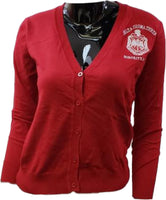 Buffalo Dallas Delta Sigma Theta Classic Cardigan [Button Down - Red]