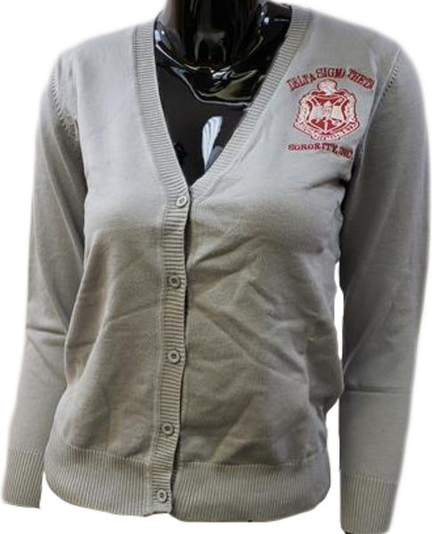 Buffalo Dallas Delta Sigma Theta Classic Cardigan [Button Down - Silver]