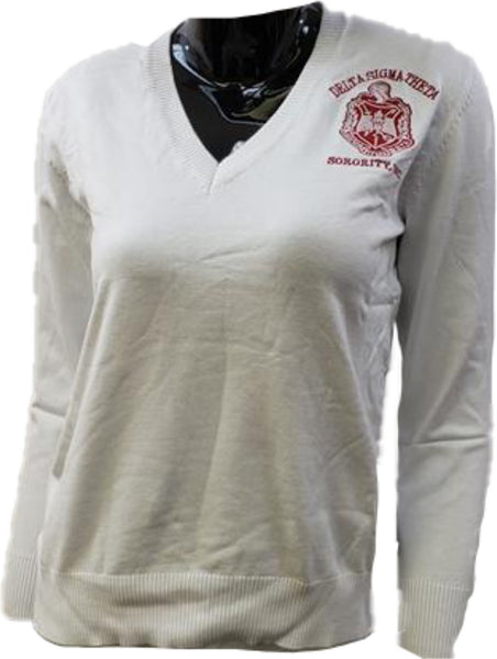 Buffalo Dallas Delta Sigma Theta Classic Cardigan [Pullover - White]