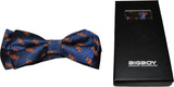 Big Boy Virginia State Trojans Mens Bowtie [Navy Blue]