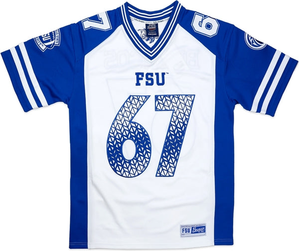 Big Boy Fayetteville State Broncos S10 Mens Football Jersey [Royal Blue]