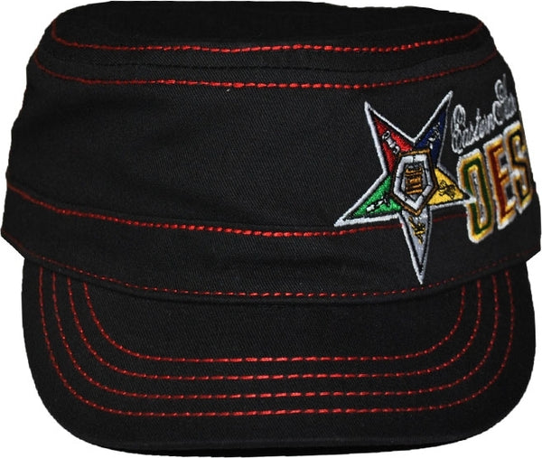 Big Boy Eastern Star Divine S142 Captains Ladies Cadet Cap [Black]