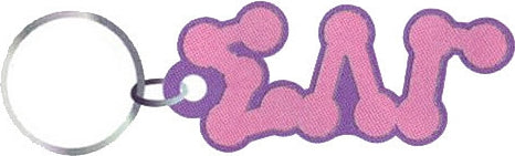 Sigma Lambda Gamma Sorority Bubble Key Chain [Purple]
