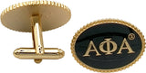 Alpha Phi Alpha Oval Cufflinks [Gold]