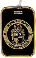Alpha Phi Alpha Fraternity, Inc. Round Crest Luggage Tag [Black]