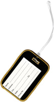 Alpha Phi Alpha Fraternity, Inc. Round Crest Luggage Tag [Black]