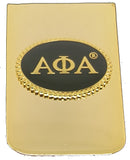 Alpha Phi Alpha Oval Medallion Money Clip [Gold]