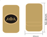 Alpha Phi Alpha Oval Medallion Money Clip [Gold]