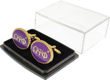 Omega Psi Phi Oval Cuff Links [Gold]