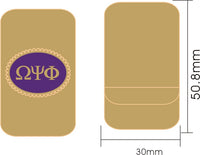 Omega Psi Phi Oval Medallion Money Clip [Gold]