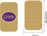 Omega Psi Phi Oval Medallion Money Clip [Gold]