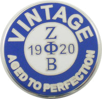 Zeta Phi Beta Vintage Lapel Pin [Silver]