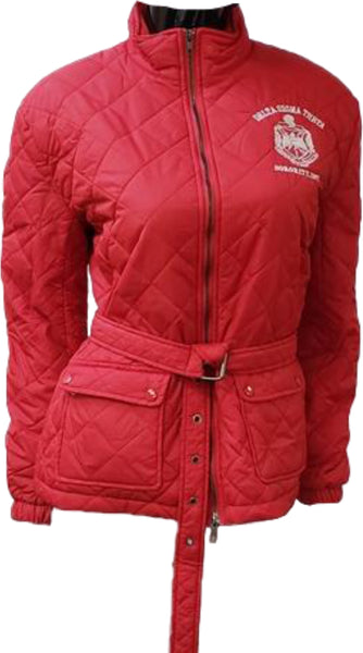 Buffalo Dallas Delta Sigma Theta Quilted Riding Jacket [Red]