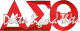 Delta Sigma Theta Signature Iron-On Patch [Red]