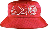 Delta Sigma Theta Embroidered Bucket Hat [Red]