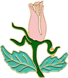Alpha Kappa Alpha Rose Lapel Pin [Gold]