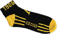 Alpha Phi Alpha Mens Dry Fit Athletic Ankle Socks [Black]