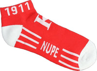 Kappa Alpha Psi Mens Dry Fit Athletic Ankle Socks [Red]