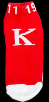 Kappa Alpha Psi Mens Dry Fit Athletic Ankle Socks [Red]