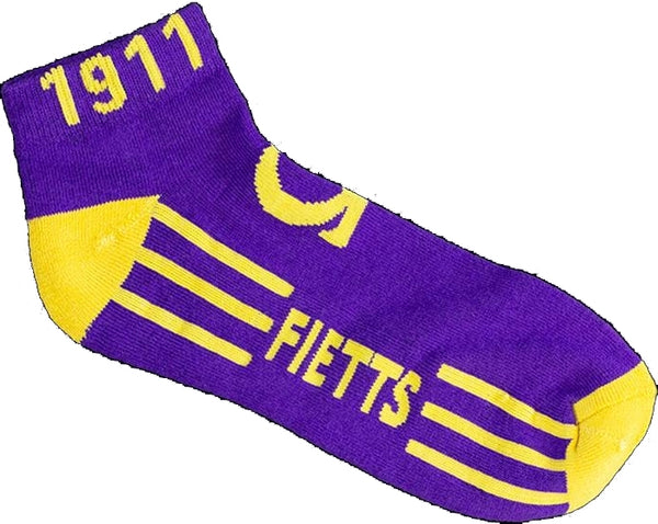 Omega Psi Phi Mens Dry Fit Athletic Ankle Socks [Purple]