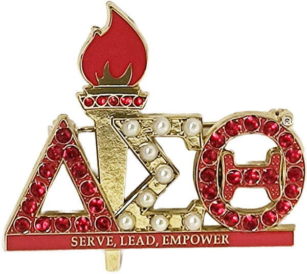 Delta Sigma Theta Torch Lapel Pin [Gold]