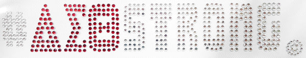 Delta Sigma Theta Hashtag Strong Heat Transfer [Red/Silver]