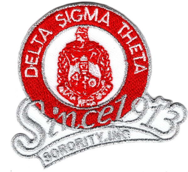 Delta Sigma Theta Sorority, Inc. Since 1913 Iron-On Patch [Red]
