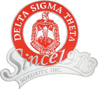 Delta Sigma Theta Sorority, Inc. Since 1913 Iron-On Patch [Red]