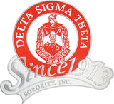 Delta Sigma Theta Sorority, Inc. Since 1913 Iron-On Patch [Red]