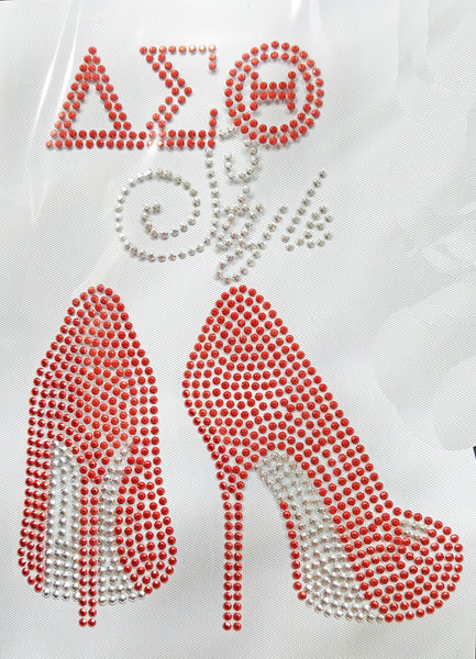 Delta Sigma Theta Style Heels Heat Transfer [Red]