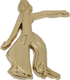 Delta Sigma Theta Lady Fortitude Lapel Pin [Gold]