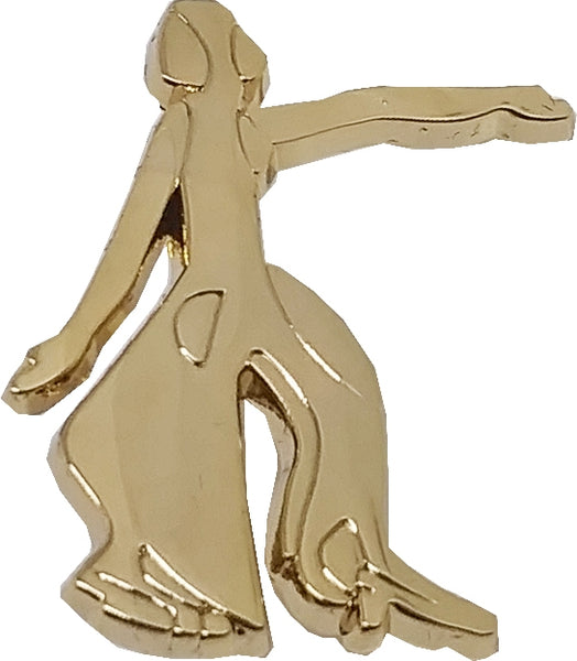 Delta Sigma Theta Lady Fortitude Lapel Pin [Gold]