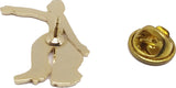 Delta Sigma Theta Lady Fortitude Lapel Pin [Gold]
