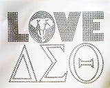 Delta Sigma Theta Love Heat Transfer [Silver]