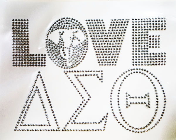 Delta Sigma Theta Love Heat Transfer [Silver]