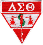 Delta Sigma Theta Military Style Iron-On Patch [Red]