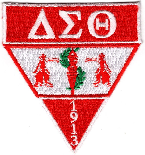 Delta Sigma Theta Military Style Iron-On Patch [Red]