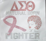 Delta Sigma Theta Natural Born Fighters Heat Transfer [Red/Silver]