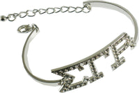 Sigma Gamma Rho Austrian Crystal Bracelet [Silver]