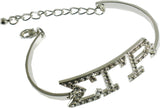 Sigma Gamma Rho Austrian Crystal Bracelet [Silver]