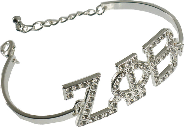 Zeta Phi Beta Austrian Crystal Bracelet [Silver]
