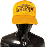 Omega Psi Phi Mesh Mens Cap [Old Gold]